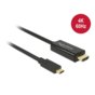 Delock Kabel USB CM - HDMI 1m 4K 60 Hz (tryb alternatywny DP)