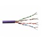 Digitus Kabel teleinformatyczny, instalacyjny, U/UTP kat.5e 4x2xAWG23/1, drut, miedziany, LSZH, 100m, fioletowy