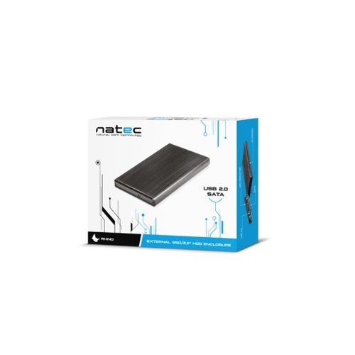 KIESZEŃ HDD ZEWNĘTRZNA SATA NATEC RHINO 2,5" USB 2.0 ALUMINI