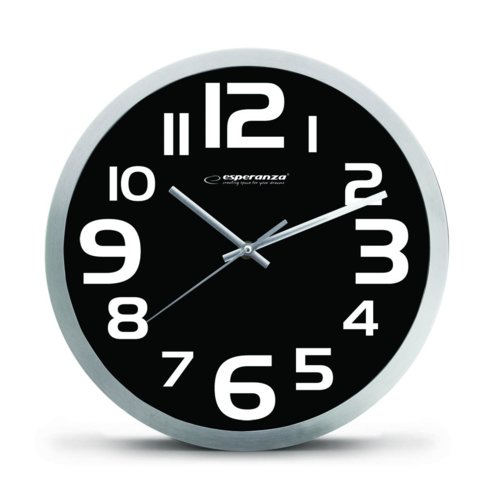 Zegar ścienny Esperanza ZURICH EHC013K czarny