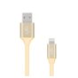 Kabel USB 2.0 eXc STRONG USB A(M) - Lightning 8-pin(M), 2m, złoty