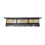 Digitus Patch panel 19" 24 porty, kat.6, S/FTP, 1U, wspornik kablowy, czarny (kompletny)