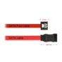 Delock Kabel SATA 6Gb/s 30cm (metalowe zatrzaski) flexi red