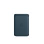 Skórzany portfel do iPhone Leather Wallet z funkcją MagSafe - bałtycki błękit