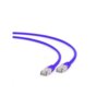 Patch cord S/FTP kat. 6A 1 m fioletowy LSZH Gembird