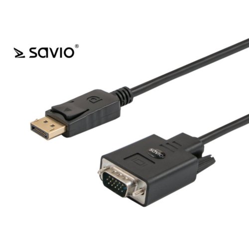 Kabel DisplayPort - VGA SAVIO CL-92 1,8 m