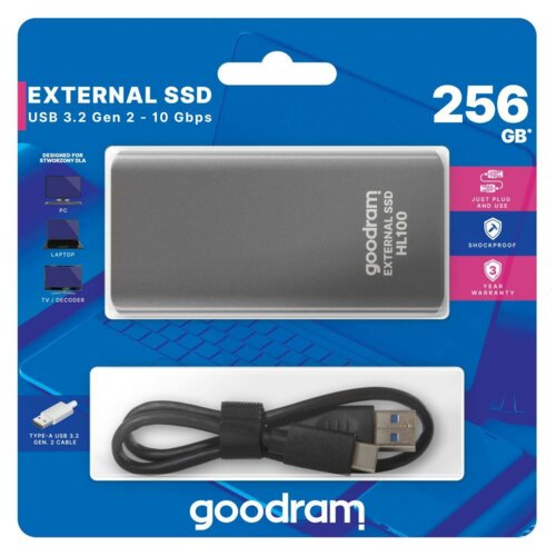 Dysk zewnętrzny GOODRAM HL100 256GB SSD USB 3.2