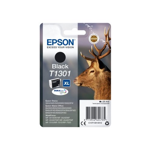 Epson Tusz T1301 BLACK 25.4ml do BX3/5/6/9xx WF-35/75x