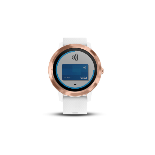Garmin 010-01769-09 Vívoactive 3, GPS Smartwatch with Contactless Payments  and Built-in Sports Apps, White/Rose Gold