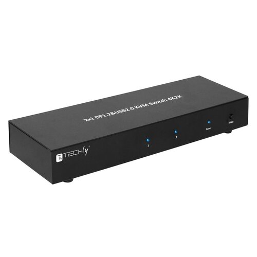 Przełącznik Techly DisplayPort 1.2 czarny