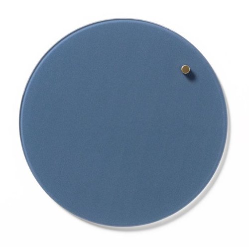 NAGA Okrągła szklana tablica suchościeralno-magnetyczna          niebieska 35cm