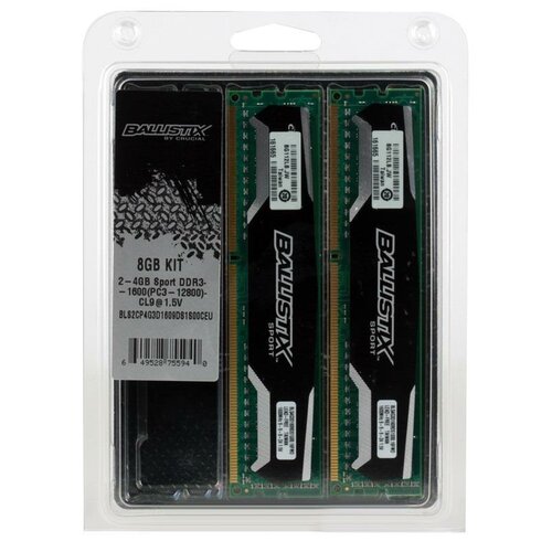 Crucial DDR3 Ballistix Sport 8GB/1600 (2*4GB) CL9-9-9-24