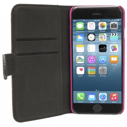 Holdit Etui walletcase iPhone 6/6S szare/różowe