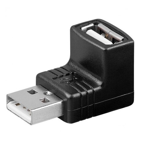 Adapter kątowy Manhattan Hi-Speed USB Czarny