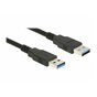 Kabel USB AM-AM 3.0 0.5M czarny Delock