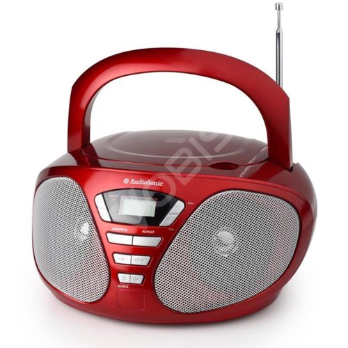 Radioodtwarzacz przenośny Audiosonic CD-1568 czerwony