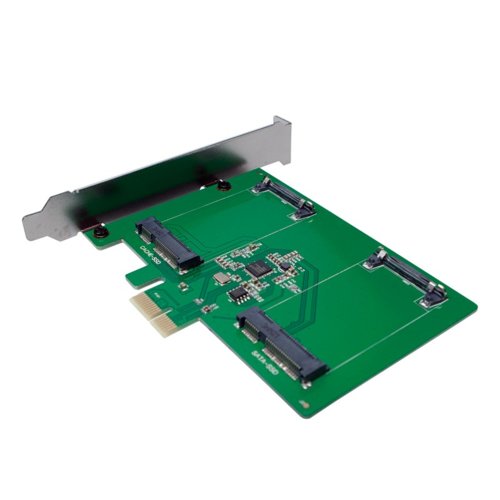 LogiLink Karta PCI Express, 2 x mSATA SDD