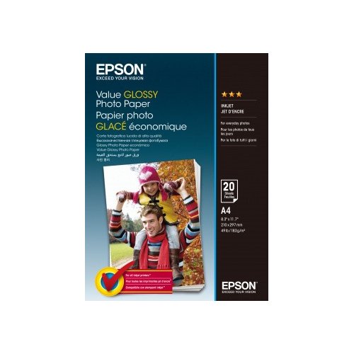 Epson Value Glossy Photo Paper A4 20 Kartek