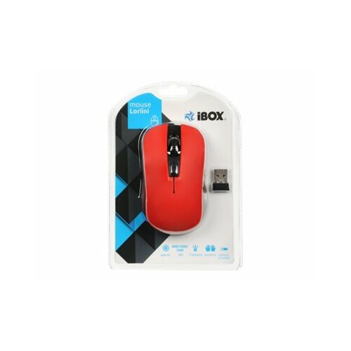 Mysz bezprzewodowa iBOX Loriini Red, optyczna