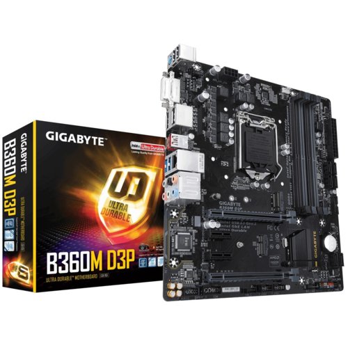 Płyta Gigabyte B360M D3P/B360/DDR4/SATA3/USB3.0/PCIe3.0/s.1151/mATX