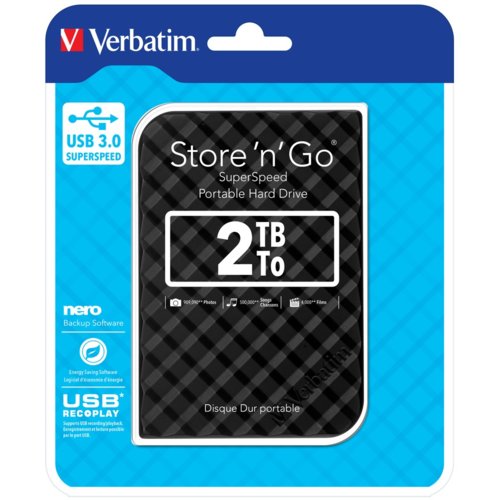 Verbatim Store'n'Go 2TB 2,5'' GEN2 USB 3.0 czarny