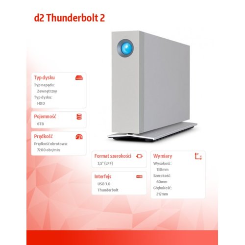 LaCie d2 Thunderbolt 2 6 TB 3,5'' STEX6000200