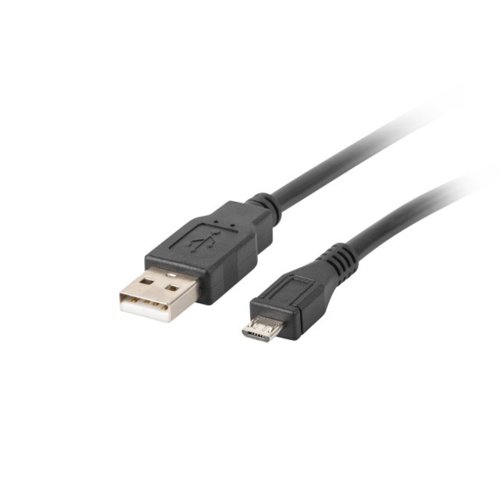 LANBERG Kabel USB 2.0 micro AM-MBM5P 0.3M czarny
