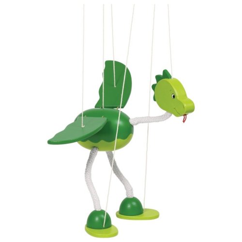SMARTOYS GOKI Drewniana marionetka - dinozaur