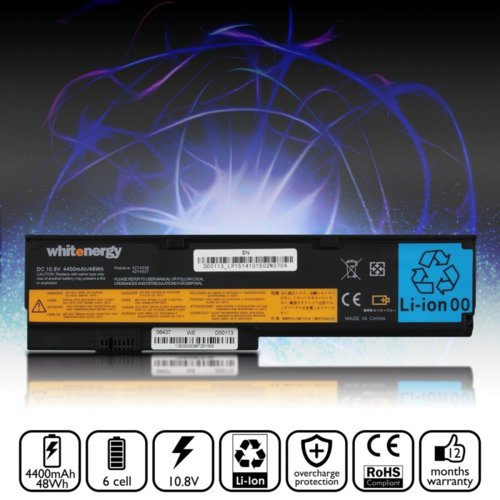 Bateria Whitenergy Lenovo ThinkPad X200 10,8V 4400m