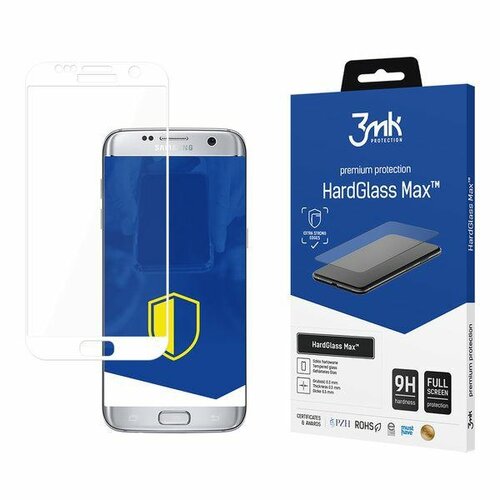 3MK HardGlass MAX Samsung S7 Edge G935 biały szkło hartowane fullscreen 9h