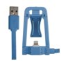 Global Technology KABEL USB z dokowaniem iPhone 6/6s/5/5s niebieski