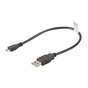 LANBERG Kabel USB 2.0 micro AM-MBM5P 0.3M czarny