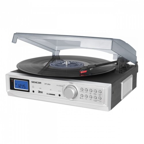 Sencor Gramofon STT 210U Cyfrowy Tuner FM/AM USB/SD, MP3