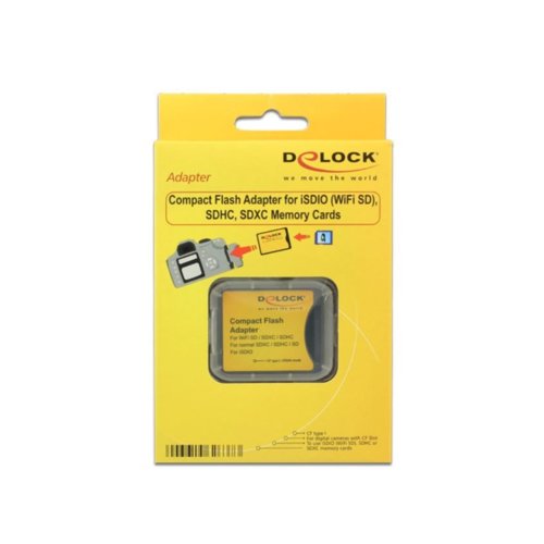 Delock Adapter karty SD/SDHC/ SDXC/ISDIO -> Compact Flash