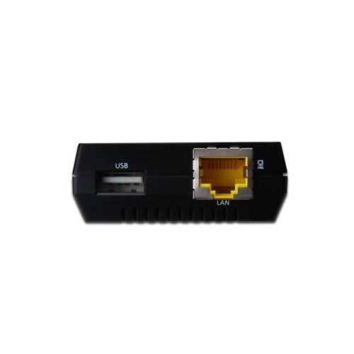 Digitus Wielofunkcyjny serwer sieciowy LAN 1x USB2.0, NAS, serwer wydruku