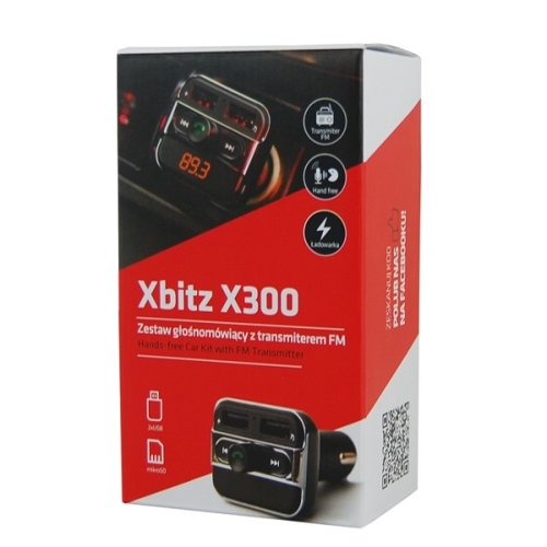 Xblitz X300 ZESTAW GŁOŚNOMÓWIĄCY FM TRANSMITER