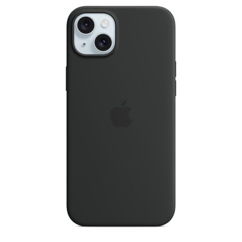 Etui Apple silikonowe z MagSafe do iPhone 15 Plus czarne