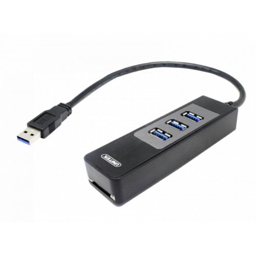 Unitek HUB 3x USB 3.0+ CZYTNIK KART SD; Y-3048