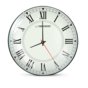 Zegar ścienny Esperanza Roma EHC018R biało-czarny