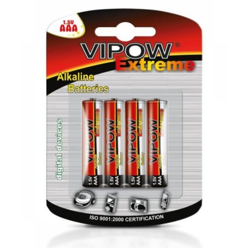 Baterie alkaliczne AAA Vipow Extreme LR03 4szt./bl.