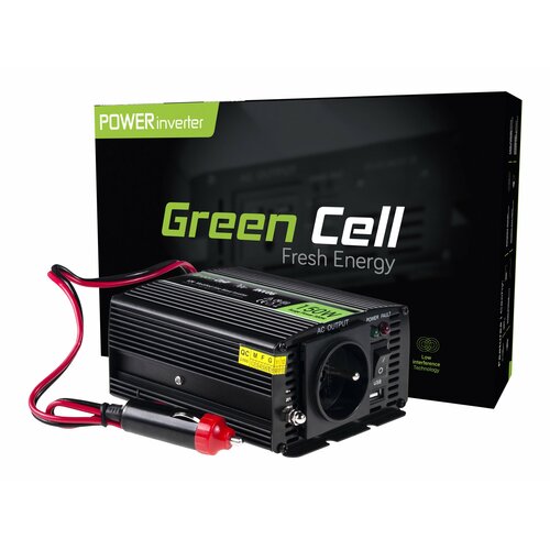 Przetwornica samochodowa Green Cell 12V do 230V, 150W/300W