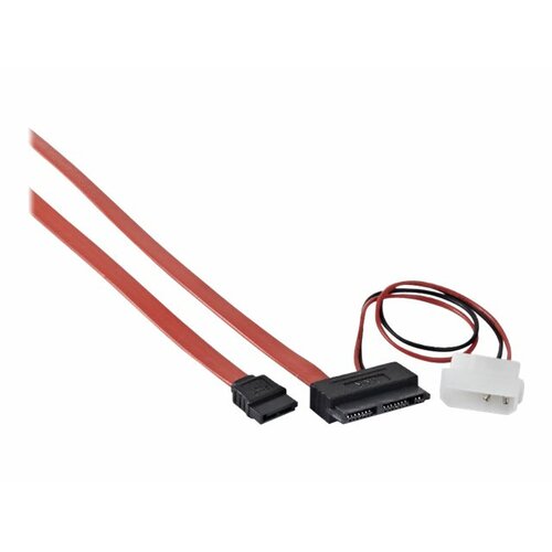Kabel Gembird ( micro SATA - micro SATA Data + Molex 0,45m czerwony )