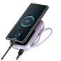 PowerBank Baseus Qpow Digital Display quick charging 20000mAh 22,5W (kabel USB-C) fioletowy