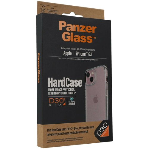 Etui PanzerGlass HardCase iPhone 15 6.1" D3O 3xMilitary grade transparent 1172