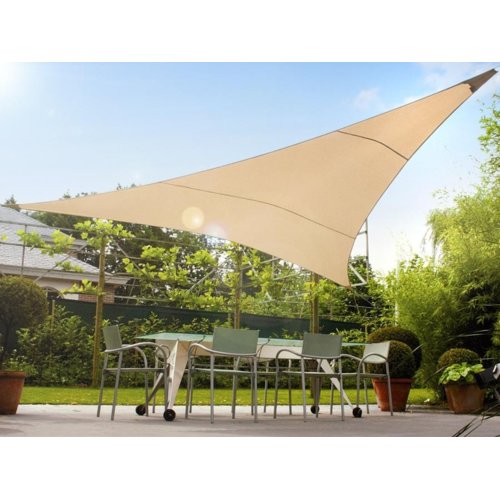 GreenBlue Żagiel ogrodowy UV 3,6m trójkąt kremowy GB500
