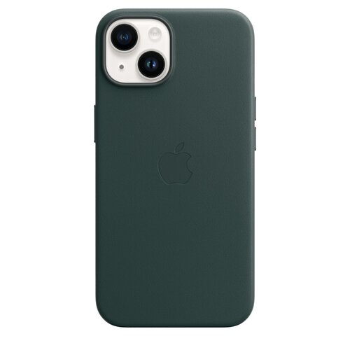 Etui skórzane Apple MagSafe do iPhone'a 14 Leśna Zieleń