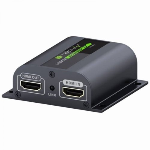 Extender HDMI Techly po skrętce Cat. 6/6a/7, do 60m, Full HD z IR, czarny 