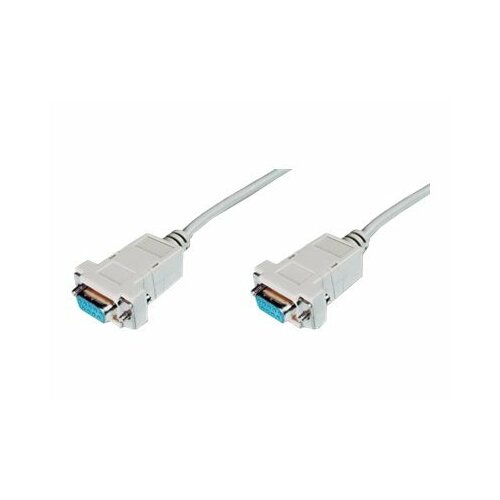 ASSMANN Kabel połączeniowy RS232 null-modem Typ DSUB9/DSUB9 Ż/Ż beżowy 1,8m