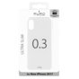 PURO Ultra Slim "0.3" Cover - Etui iPhone X (półprzezroczysty)
