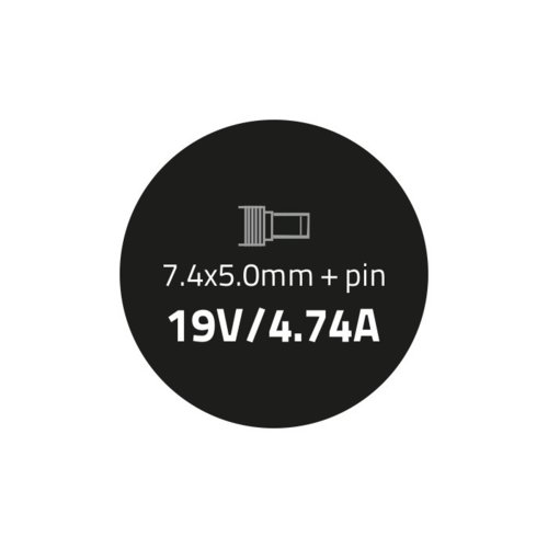 Zasilacz Qoltec do HP 90W 19V 4.74A 7.4*5.0+pin
